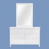 Shelton 6 Drawer Dresser Cabinet With Mirror Frame